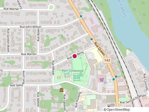 Location of Lennoxville Elementary School at 1 Rue Academy, Sherbrooke