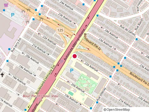 Location of Leonardo Da Vinci Primary School at 7630 22E Av., Montréal