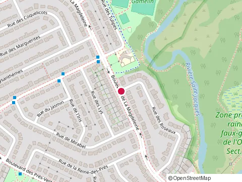 Location of Leroux Pierre Inc at 220 Rue des Roseaux, La Prairie