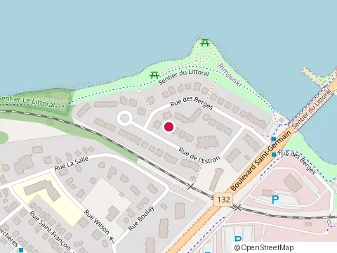 Location of les 251-253 Place des Îles Rimouski at 251 Place des Îles, Rimouski