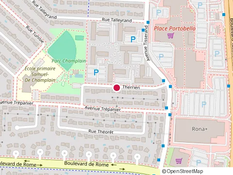 Location of les As de la Renovation at 1760 Rue Therrien, Brossard