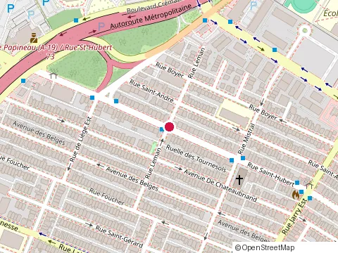 Location of les Assurances Simon et Associes at 8490 Rue Saint-Hubert, Montréal
