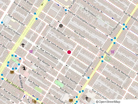 Location of les Ateliers de Voix Andreanne Alain at 4741 Rue Saint-Andre, Montréal