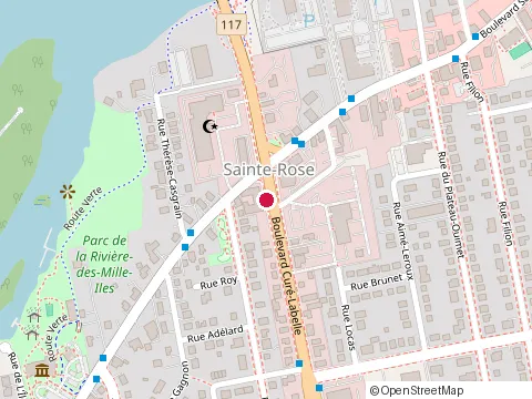 Location of les Barbares at 135 Boulevard Curé-Labelle, Laval