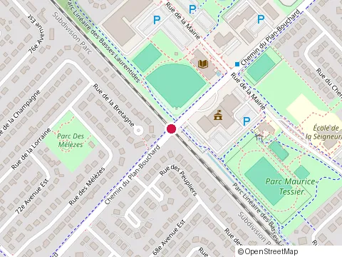 Location of les Belvédères de la Gare at 60 Rue Gaëtan-Mailhiot, Blainville