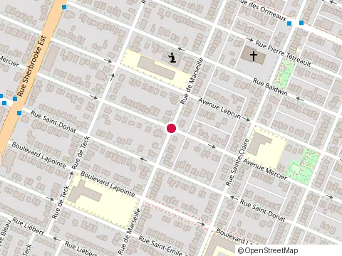 Location of les Bouts de Choux de Savio at 8431 Rue de Marseille, Montréal