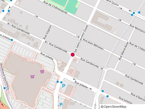 Location of les Challenges de Tennis de Longueuil at 650 Rue Saint-Laurent O, Longueuil