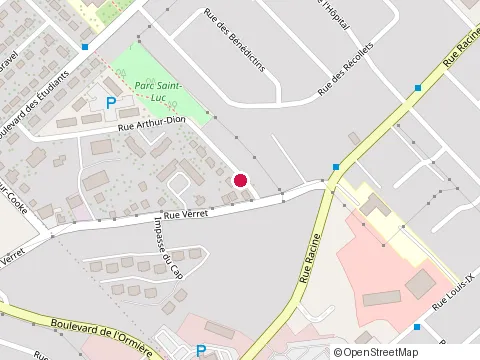 Location of les Construction Nouveau at 83 Rue Arthur Dion, Québec