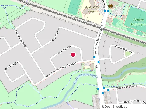Location of les Constructions C.X.T at 14 Rue Toupin, Saint-Constant