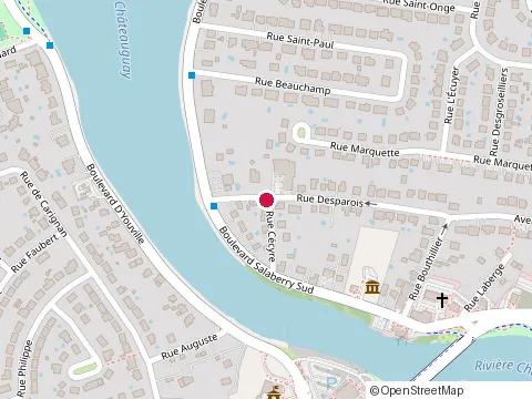 Location of les Constructions Khéops Inc at 10 Rue Desparois, Châteauguay