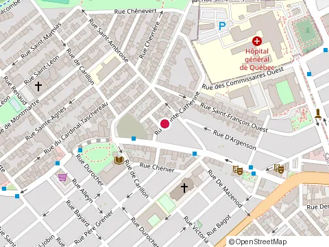 Location of les Constructions Lecsam at 250 Rue de Villiers #1, Québec