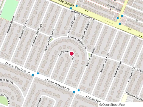 Location of les Constructions Linwood Inc. at croissant Linwood Ville 124, Mont-Royal