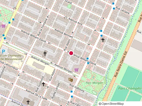 Location of les Constructions Martin Lavallée at 1416 avenue William-David, Montréal