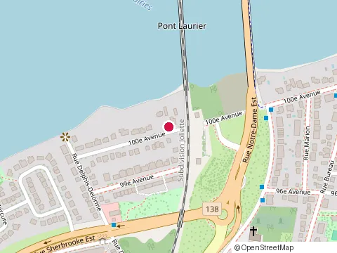 Location of les Constructions Méga Inc at 551 100E Av, Pointe-aux-Trembles