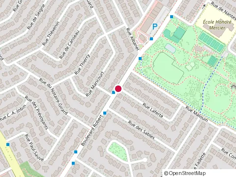 Location of les Constructions Optima Inc. at 8375 Rue Laferté, Saint-Léonard
