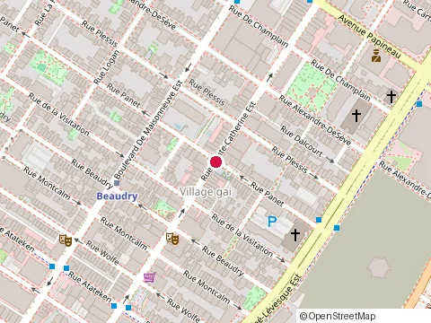 Location of les Constructions Reliance Inc at 1307 Sainte-Catherine Rue O, Montréal