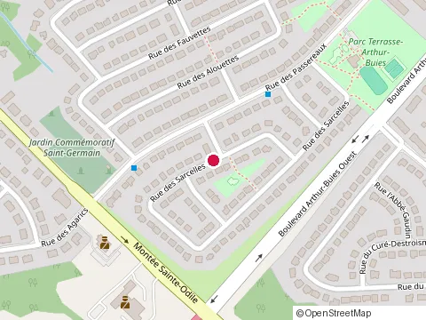 Location of les Couvreurs Multi-Toits Rimouski at 482 Rue des Sarcelles, Rimouski