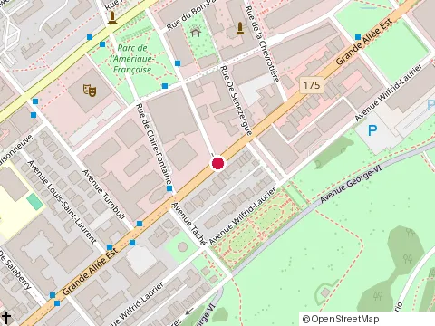 Location of les Délices de l'Amérique Française at 1101 Rue de l'Amérique-Française, Québec