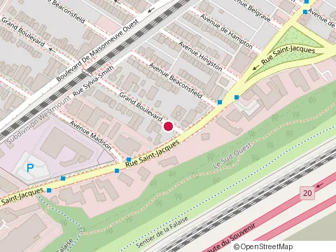 Location of les Di Marco Entreprises Ltée at 2153 boulevard Grand, Montréal