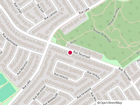 Location of les Emballages K-Vac at 1189 Rue Tecumseh, Dollard-Des-Ormeaux