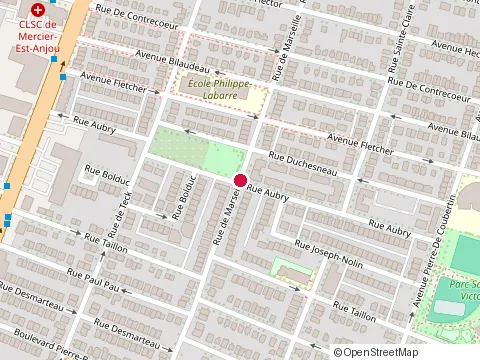Location of les Entreprises Costa Inc at 9189 Rue de Marseille, Montréal