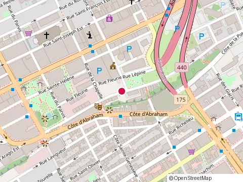 Location of les Entreprises Cr 2000 Inc at 840 Rue de St-Vallier E, Québec