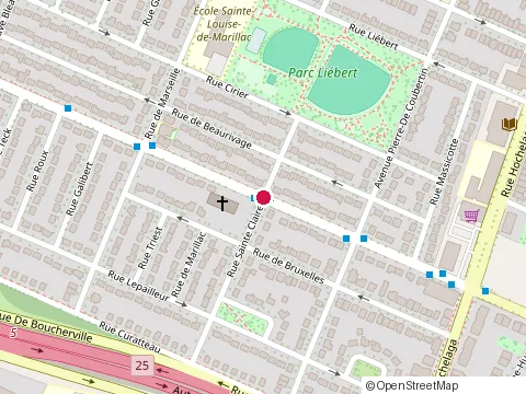 Location of les Entreprises G.R at 2700 Rue Honore-Beaugrand, Montréal