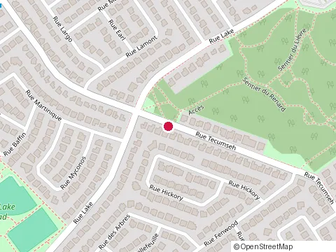 Location of les Entreprises Mike H. Wallin at 1217 Rue Tecumseh, Dollard-Des-Ormeaux