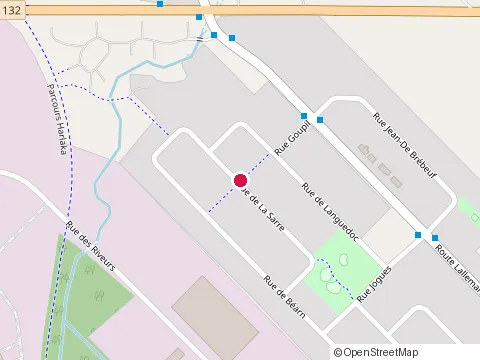 Location of les Entreprises P Laliberté at 9170 Rue de la Sarre, Lévis