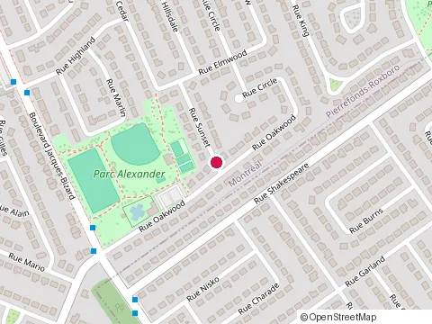 Location of les Entreprises Ram at 4265 Rue Sunset, Pierrefonds