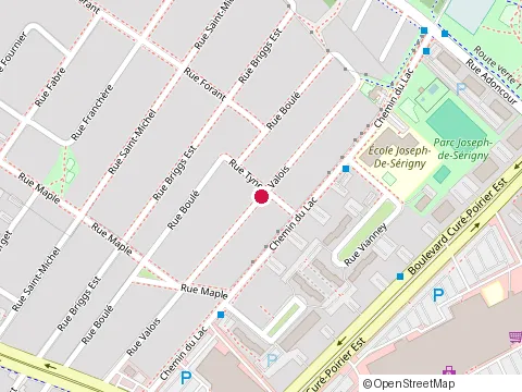 Location of les Entreprises Stg at 926 Rue Valois, Longueuil