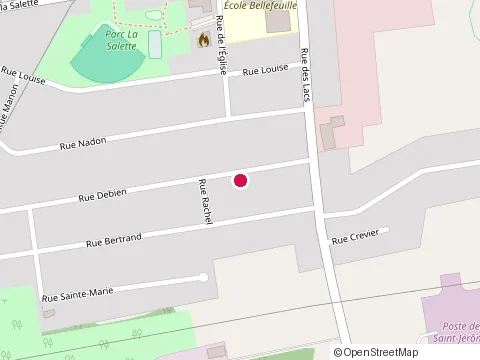 Location of les Excavations Dlr Inc. - Excavateur, Drain Français Saint-Jérôme at 1016 Rue Debien, Saint-Jérôme