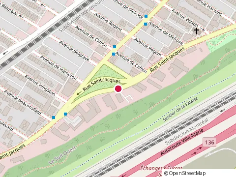 Location of les Excavations Super at 5900 Rue Saint-Jacques, Montréal