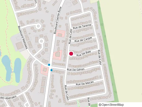 Location of les Frères Verts at 1246 Rue de Cardiff, Laval