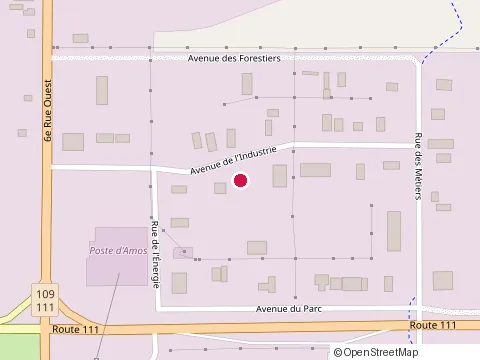 Location of les Gauthier Finis Intérieurs at 721 avenue de l'Industrie, Amos