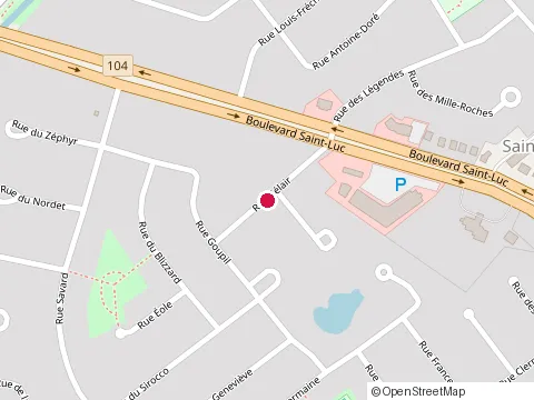 Location of les Glaces du Boulevard at 440 Bd Saint-Luc, Saint-Jean-sur-Richelieu