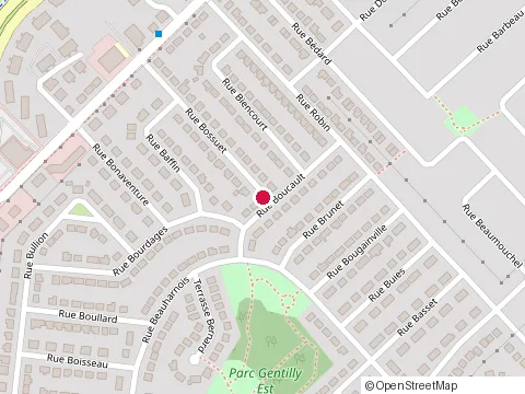 Location of les Gouttières Nettes at 2395 Rue Bossuet, Longueuil