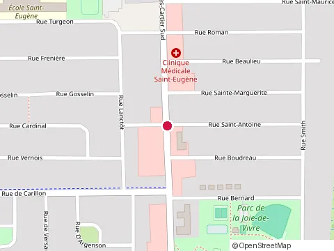 Emplacement de les Habitations Energik au 126 Rue St Antoine, Saint-Jean-sur-Richelieu