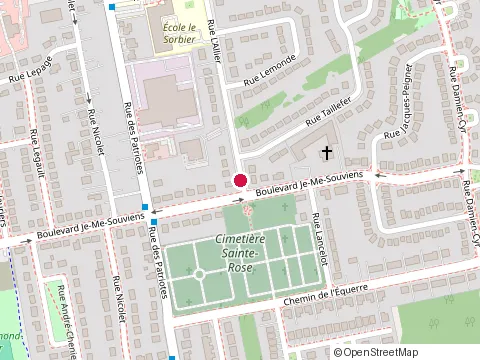 Location of les Habitations l'Envolée at 181 Rue l'Allier, Laval