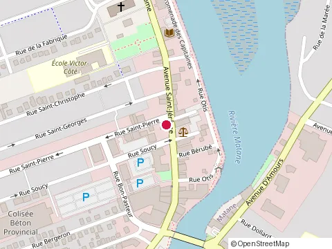 Location of les Innovations Adaptiva at 206 Rue St Pierre, Matane