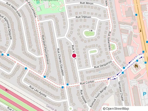 Location of les Isolations Girbec Inc at 6544 Rue Valade, Laval