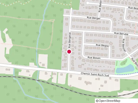 Location of les Joints Maro at Rue Bergerac, Sherbrooke