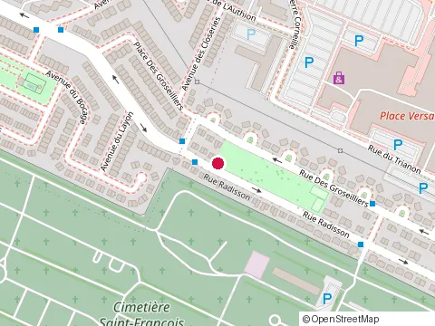 Location of les Loisirs le Grillon at 3800 Rue Radisson, Montréal