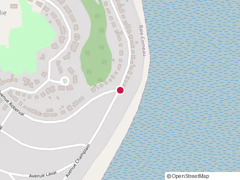 Location of les Marées Glacées at 50 avenue Champlain, Baie-Comeau
