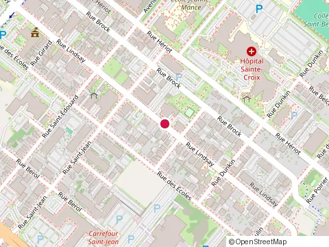 Location of les Melanges at 514 Rue Lindsay, Drummondville