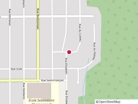 Location of les Oeuvres du Club Richelieu la Tuque at 520 du Coteau, La Tuque