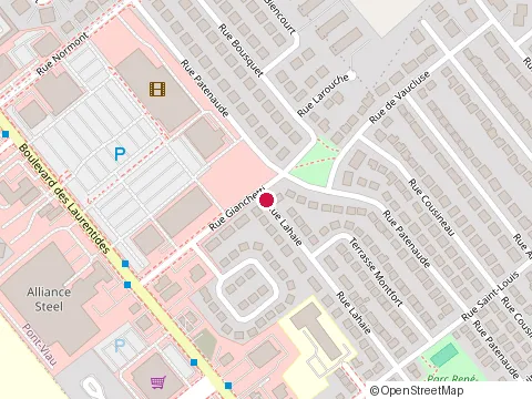 Location of les Ongles Dore at 724 Rue Lahaie, Laval