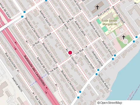 Location of les Pavages Illico-Gauthier at 44 avenue Sauriol, Laval