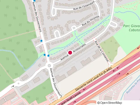 Location of les Peintures Mondiales Inc. at 3875 Rue du Vicomte, Laval