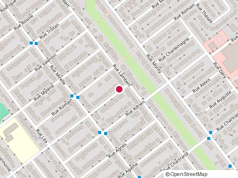 Location of les Peintures St-Martin at 8260  Rue Angele, Laval